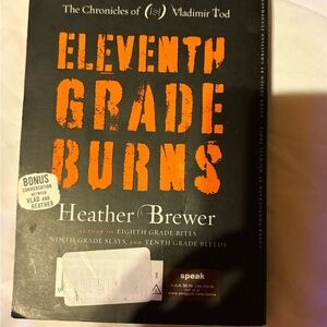 Eleventh Grade Burns Book by Heather Brewer